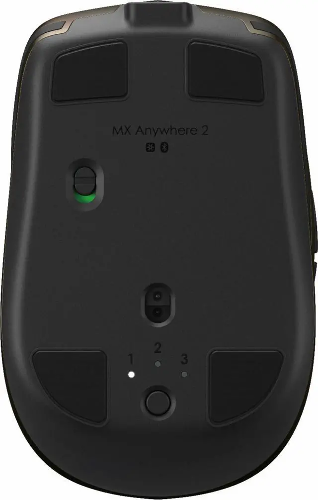 Alt view image 13 of 14 - Logitech MX Anywhere 2S Wireless Laser Mouse Use On Any Surface Control up to 3 Apple Mac and Windows Computers and laptops (Bluetooth or USB) - Black 910-005748