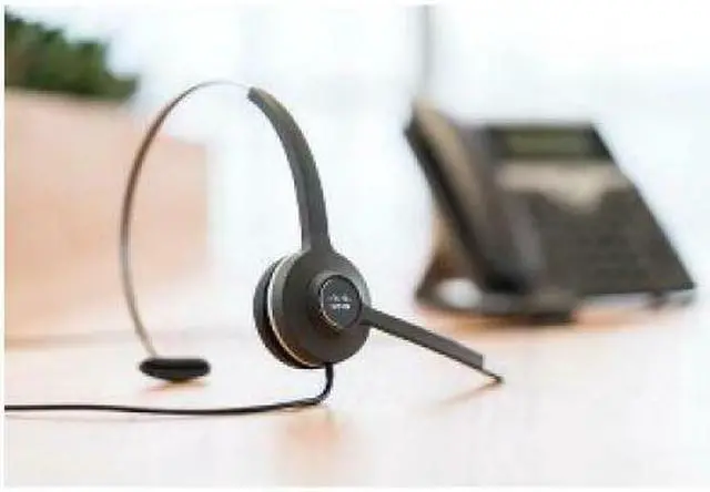 Alt view image 3 of 3 - Cisco Headset 531, Wired Single with Quick Disconnect coiled RJ Headset Cable