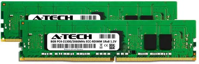 Main image of 16GB 2x 8GB PC4-2666 RDIMM Dell Precision 5820 Memory RAM