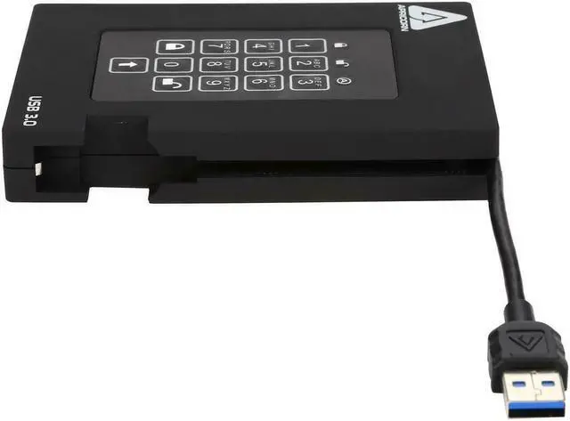 Alt view image 5 of 9 - Apricorn A25-3PL256-1000F 1000 GB fortress Fips Portable USB Hardware Encrypted HDD