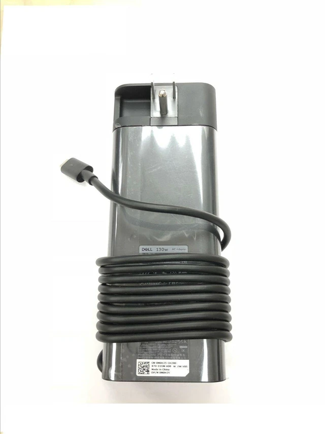 Alt view image 7 of 7 - New Genuine Dell 130-Watt Type-C AC Power Adapter Cord For DA130PM170,HA130PM170