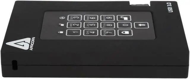 Alt view image 7 of 9 - Apricorn A25-3PL256-1000F 1000 GB fortress Fips Portable USB Hardware Encrypted HDD