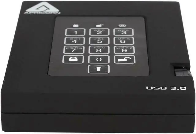 Alt view image 4 of 9 - Apricorn A25-3PL256-1000F 1000 GB fortress Fips Portable USB Hardware Encrypted HDD
