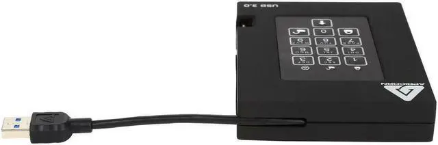 Alt view image 6 of 9 - Apricorn A25-3PL256-1000F 1000 GB fortress Fips Portable USB Hardware Encrypted HDD