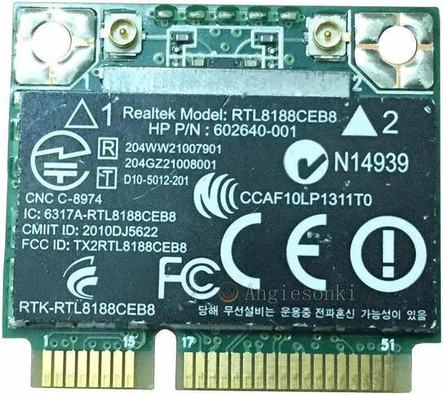 Main image of HP 602993-001 G62 CQ62 Realtek RTL8188CEB8 Wireless WIFI WLAN card BlueTooth BT