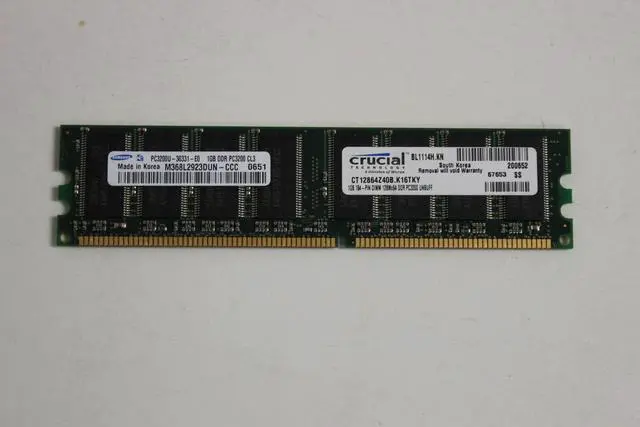 Alt view image 3 of 4 - M368L2923DUN-CCC SAMSUNG 1GB DDR2 400MHZ PC2-3200 240-PIN NON-ECC UNBUFFERED DIMM MEMORY
