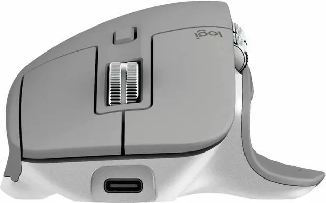 Alt view image 13 of 13 - Logitech MX Master 3 Advanced Wireless Mouse - Mid Grey