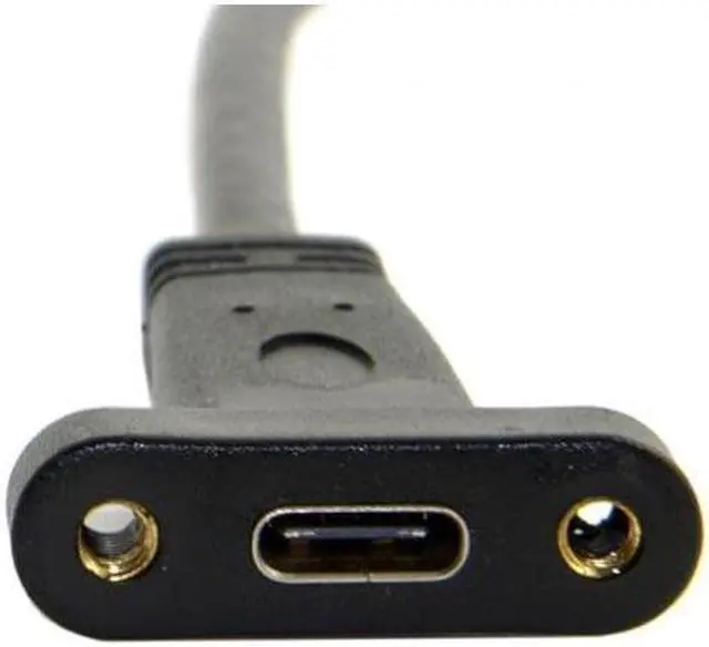 Alt view image 5 of 6 - USB 3.1 Front Panel Header to USB-C Type-C Female Extension Cable 40cm with Panel Mount Screw UC-037