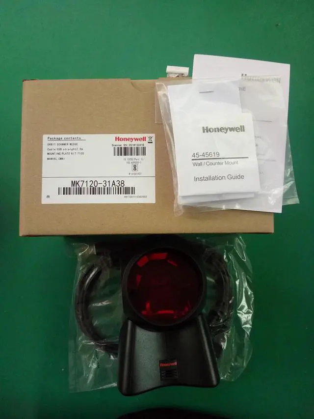 Alt view image 3 of 4 - Honeywell  MS7120 series ORBIT Barcode Scanner - 7120 Scanner with usb cable Handheld scanner Bar code scanner MK7120-31A38 Black color