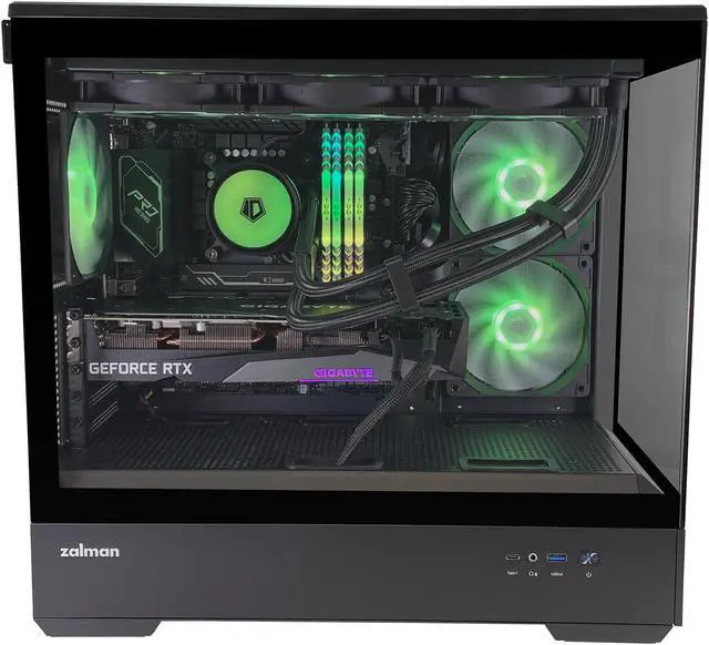 Alt view image 2 of 6 - Zalman Gaming Desktop | i7-13700K | 32GB DDR5 | RTX 4060 8GB | 1TB NVMe | 360MM Water Cooler | WiFi 6E Built-in