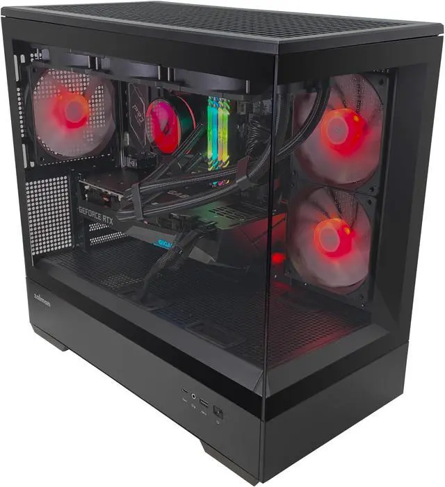 Alt view image 4 of 6 - Zalman Gaming Desktop | i7-13700K | 32GB DDR5 | RTX 4060 8GB | 1TB NVMe | 360MM Water Cooler | WiFi 6E Built-in