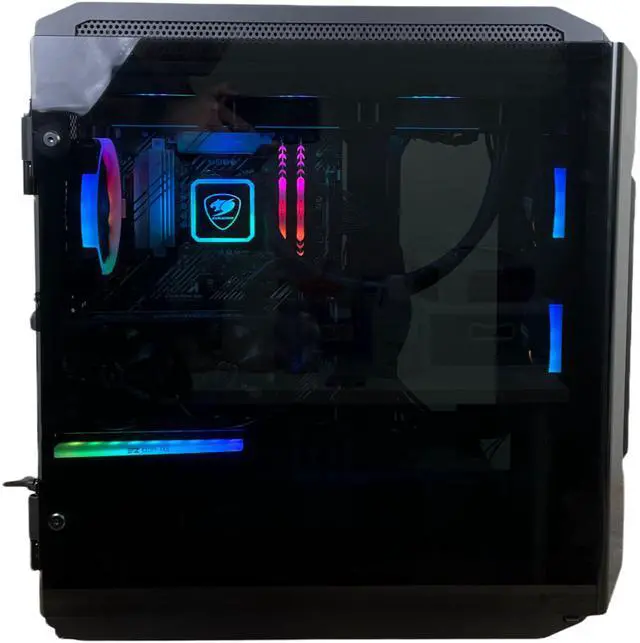 Alt view image 4 of 5 - Cougar Battleship Gaming Computer | i5-11400F | RTX 3060 12GB | 16GB RGB RAM |  1TB NVMe | Water Cooling