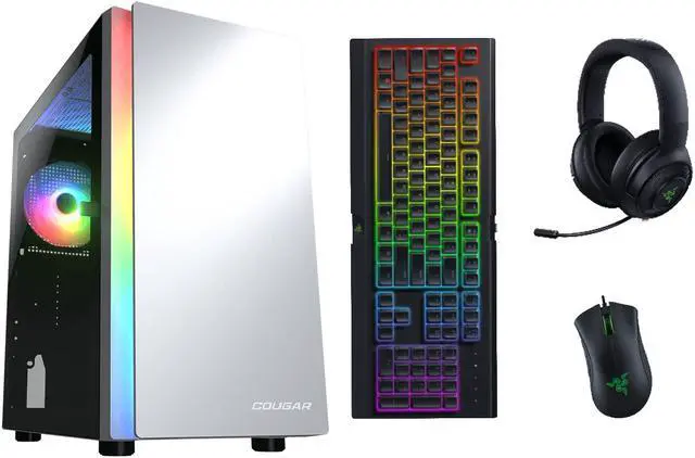 Main image of Gaming Computer Bundle | RTX 2060 12GB | i5 | Windows 11 Pro | 16GB RAM | 256GB NVMe | Razer Keyboard, Mouse, and Headset