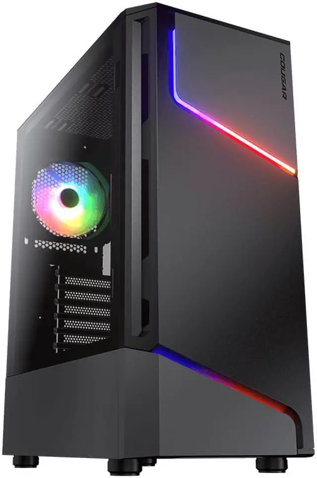 Main image of COUGAR MX360 RGB, Dual Blades of Lightning ARGB Mid Tower Gaming Case, support up to 360mm radiator / 315mm graphic card / 170mm CPU cooler