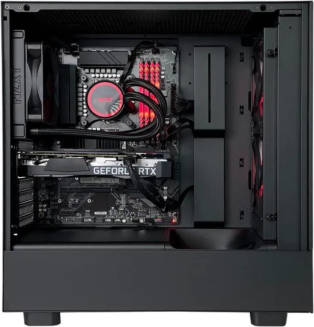 Alt view image 2 of 4 - Code Red Gaming Desktop | i7-12700f | 16GB | RTX 3060ti | Kraken 120 Water Cooling | 1TB NVMe | ARGB | Wi-Fi