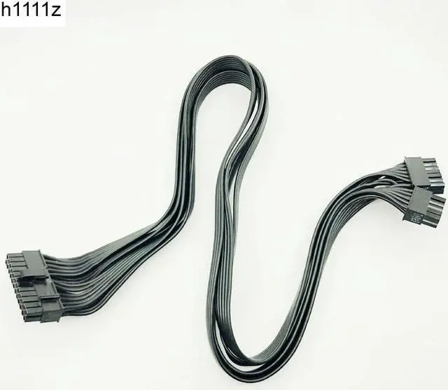 Main image of 10pin+14pin to 24pin Modular Power Supply Cables Sleeved Cable Adapter ATX 24Pin for Corsair AX1200 AX1200i RM Series 18AWG 60cm