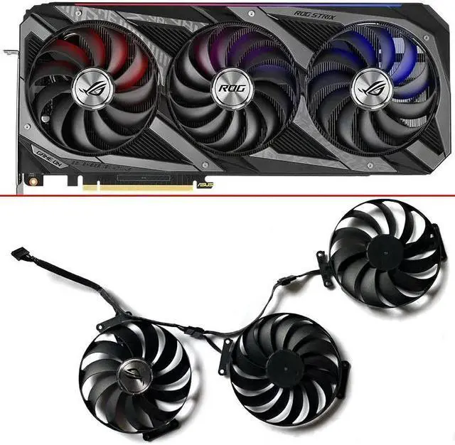 Main image of 3pcs Cooling Fan 7PIN CF1010U12S T129215SU FDC10U12S9-C RTX 3090 GPU FAN For ASUS ROG STRIX RTX 3070 3080 Ti 3090 GAMING
