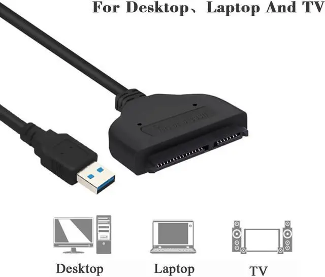 Alt view image 4 of 5 - New USB 3.0 to SATA Cable Adapter Cable 22pin SATAIII SATA3.0 USB3.0 to SATA 3 Adapters for 2.5" SATA HDD SSD