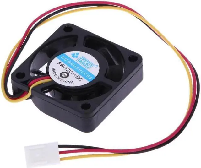 Alt view image 4 of 6 - LEORY 3Pin 40mm*40mm*10MM Durable DC 12V Internal Desktop Computer CPU Case Cooling Cooler Silent Fan 4cm