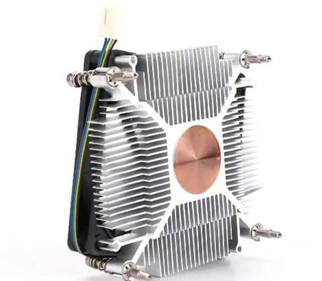 Alt view image 3 of 6 - CPU Cooler Fan Heatsink with 90mm Fan Cooling TDP 90W 4pin PWM CPU Fan for LGA 1155/1150/1151/1156