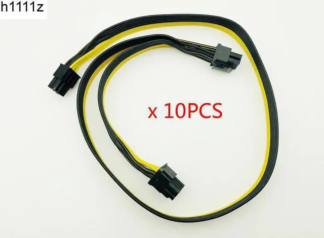 Main image of 10Pcs Modular PSU Power Supply Cables PCI e Molex 6pin to 2 PCI e 8 pin 6+2pin PCI Express Internal Splitter Ribbon Miner Cable