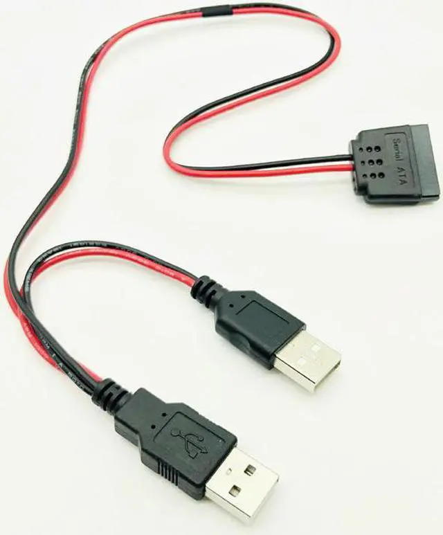 Main image of SATA to USB Power Cable HDD USB Adapter 40cm USB 5V Male To 15Pin SATA Female USB Port Power Supply for Laptop 2.5" SATA HDD SSD