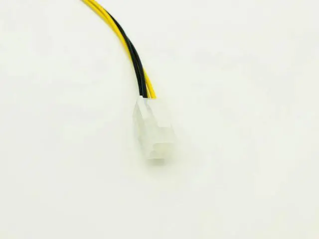 Alt view image 3 of 6 - 20cm 8Inch ATX 4 Pin Male to 4Pin Female PC CPU Power Supply Extension Cable Cord Adapter Motherboard P4 Power Cable for Desktop