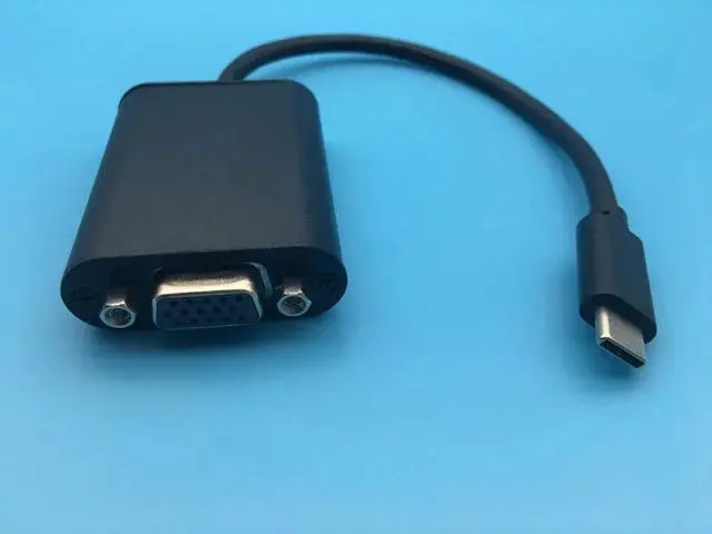 Alt view image 5 of 6 - Type C to VGA Adapter USB 3.1 Converter for Macbook to TV Projector Video HD Adapter