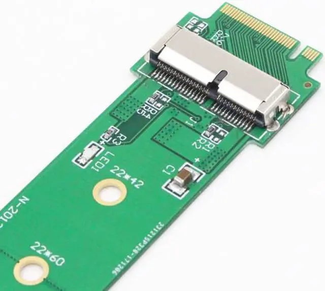 Alt view image 6 of 6 - Adapter Hard Disk Adapter SSD M2 To M.2 NGFF PCIE X4 Adapter For Apple MacBook Air Mac Pro 2013 2014 2015 A1465 A1466 M2 SSD NEW