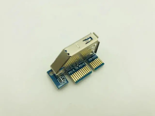 Alt view image 6 of 6 - PCI E X1 Extender Cable USB 3.0 Power SATA Extension Cord PCI Express 1X Riser Expansion Card for PC Network Cards Graphics Card