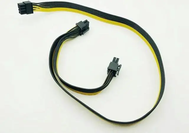 Alt view image 6 of 6 - 8Pin to 8Pin(6+2) Video Card Power Supply Cable Dual Port Connector 8p to 8p Cable 18AWG Wire Adapter for PC Computer BTC Mining