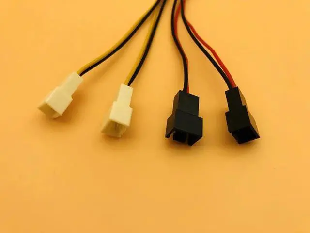 Alt view image 4 of 5 - Computer Cooling Fan Power Cables 4Pin Molex to 3Pin Fan Power Cable Adapter Connector 12v*2/5v*2 for CPU PC Case Fan Cables