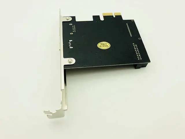 Alt view image 4 of 6 - Amify PCI Express PCI e To USB 3.1 Type C Riser Post Card PCIe to USB C 2.4A Fast Charger+19PIN Front USB Miner Expansion Adapter Card
