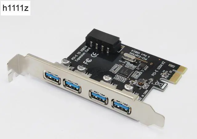 Main image of 4 Port PCIE To USB 3.0 Expansion Card PCI Express Adapter Pcie Card 4 Port USB3.0 5Gb with Sata 15Pin to 4Pin Power Cable for PC