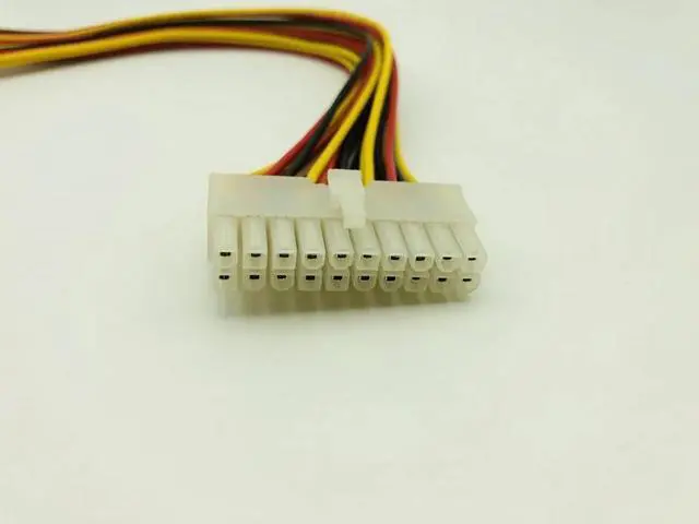 Alt view image 5 of 6 - 20 Pin Male to 20Pin Female Internal PC PSU Power Adapter 20P ATX Extension Cable Connector Motherboard Power Supply for Desktop