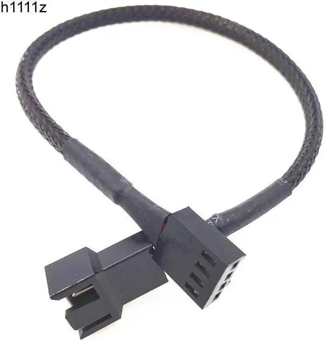 Main image of Motherboard 4Pin PWM Fan Connector Computer Case Extension Power Cable for CPU Computer Case Fan Power Extension Cable Black