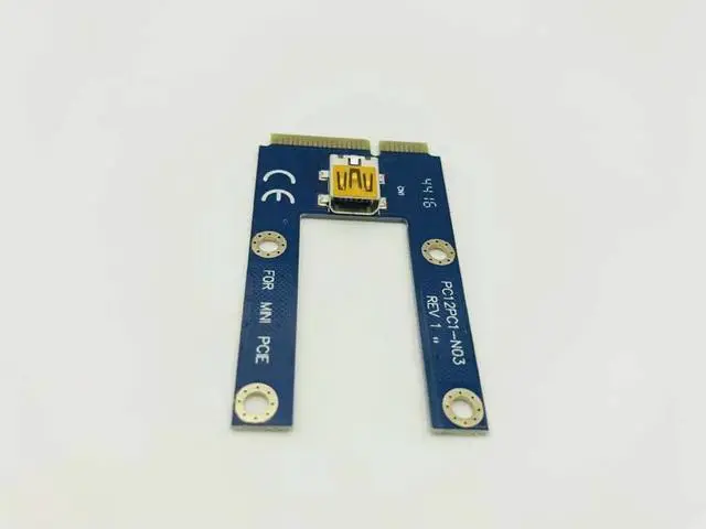 Alt view image 6 of 6 - Amify Mini PCI E to PCIe 60cm USB 3.0 PCI Express 1x to 16x Extender Riser Card Adapter Extension Cable for Bitcoin BTC Miner Mining