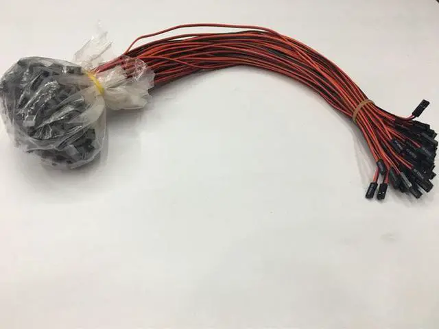 Alt view image 6 of 6 - 10pcs New 50cm Host Motherboard PC power button SW Switch On/OFF Cable Reset Adapter Cord For BTC Mining Miner Machine