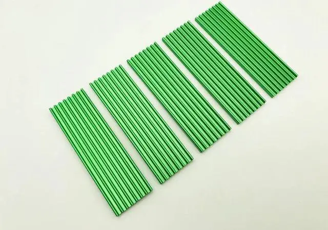 Alt view image 2 of 6 - 5PCS M.2 Heatsink SSD Aluminum alloy Dissipation Radiator Cooling Heat Sink Thermal Pads for M.2 NGFF 2280 PCI E NVME SSD Green