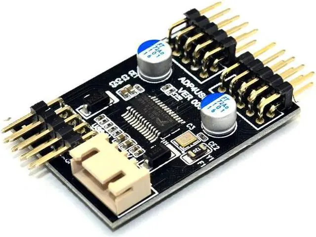 Alt view image 3 of 6 - 9pin USB Header 1 to 2 Extension Cable Desktop 9Pin USB HUB USB 2.0 9pin Connector Adapter Port Multiplier with SATA Power Cable