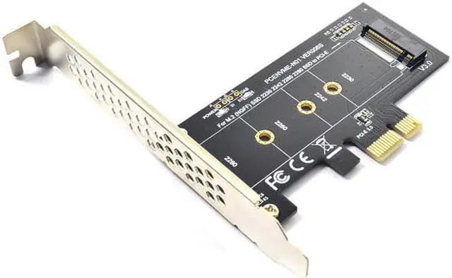 Alt view image 5 of 6 - PCIE to M2 Adapter PCI Express 3.0 x1 to NVME SSD M2 PCIE Raiser Adapter Support 2230 2242 2260 2280 M.2 SSD