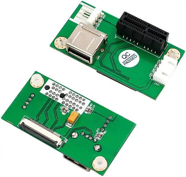 Alt view image 4 of 6 - Mainboard CPU Graphics Card Extention Cables PCI-E 1X to 16X Extender Riser Card SATA 4P Power Cable 4P Adapter Cable