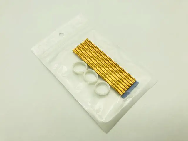 Alt view image 6 of 6 - 5PCS M.2 Heatsink SSD Aluminum alloy Cooling Cooler Heatsink Thermal Pads for NGFF NVME PCIE 2280 SSD Hard Drive Disk Gold Color