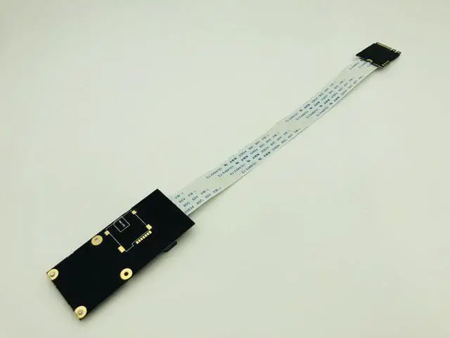 Alt view image 3 of 6 - A+E NGFFto Mini PCI E Adapter NGFF Key A E to Mini PCI Express WiFi M.2 WIFI Adapter for Half and Full Size Network Card