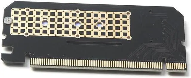 Alt view image 5 of 6 - PCIE NVME M.2 M Key Adapter NGFF SSD to PCI E 16X Extender Converter Riser Card M.2 to PCI E Adapter Expansion Card with LED