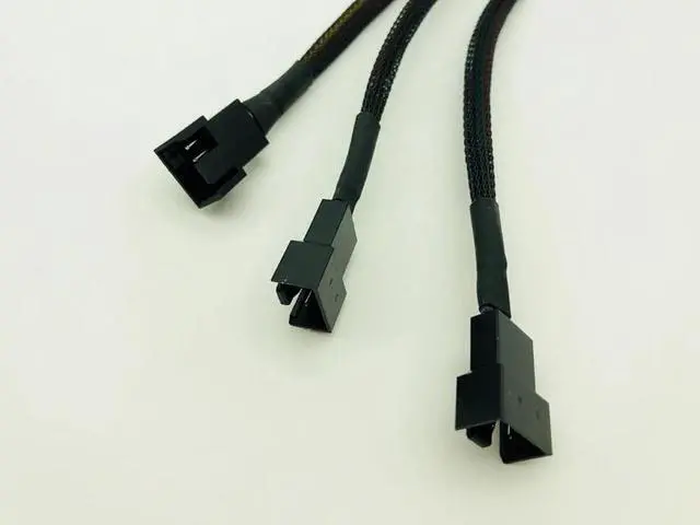 Alt view image 5 of 6 - 5PCS 1 to 3 PWM 4Pin Splitter Cable 4P Female to 3/4 Pin PWM Fan Adapter for Computer Case CPU Fan Mining Cooling Fans Hub Cable