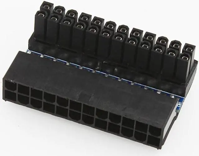 Main image of Mainboard Motherboard ATX 24Pin to 24Pin 90 Degree Power Adapter Connector for ATX cable better power supply