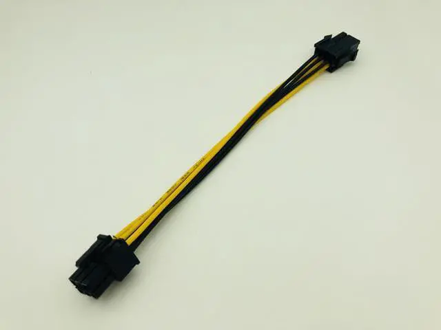 Alt view image 5 of 6 - 6Pin to 6Pin Power Cable Graphics Card Power PCIE Extension Cable 6 Pin Connector Male to Female Power Adapter Supply for Mining
