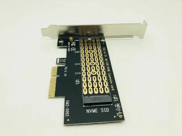 Alt view image 6 of 6 - Amify PCI E PCI Express 3.0 X4 to M.2 NVMe M KEY NGFF SSD PCIE M2 Riser Card Adapter Support 2230 2242 2260 2280 Size