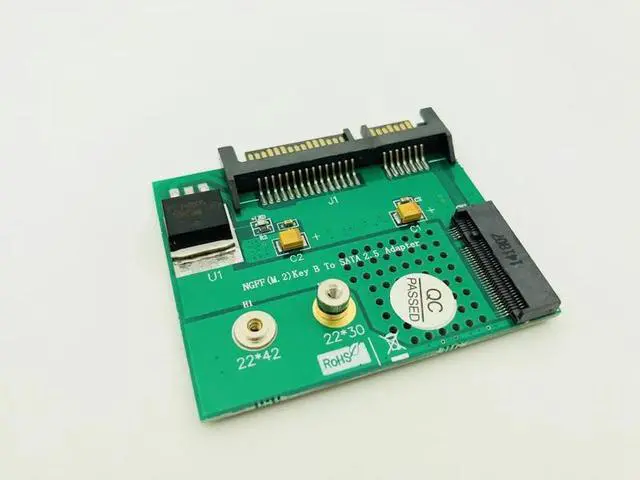 Alt view image 2 of 6 - M.2 NGFF SATA SSD to 2.5 IDE SATA SSD Converter SATA Adapter Card Interface Adapter Converter for PC Desktop Laptop